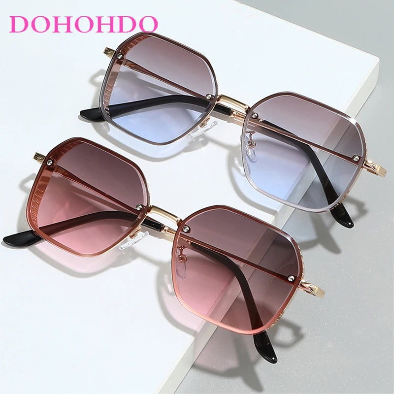 Retro Circular Metal Frame Steampunk Sunglasses Men Women Fashion Brand Design Trend Shades Outdoor Travel Drive Glasses UV400