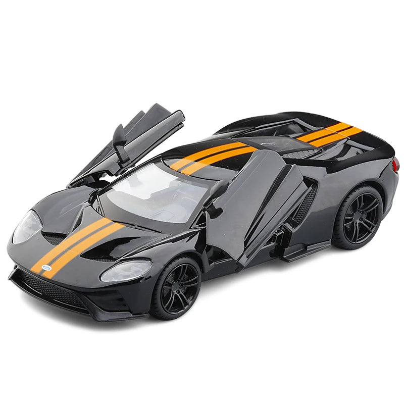 1:32 Ford GT 2017 Supercar Alloy Car Die-casting Model Sound and Light Car Model Toy Collection Children gift