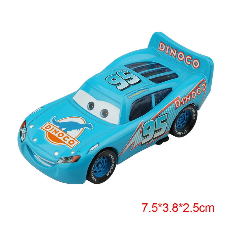 Disney Pixar Cars 3 Toys Lightning Mcqueen Race Div Fritter Miss Frank Collection 1:55 Diecast Metal Alloy Model Car Toy Gifts