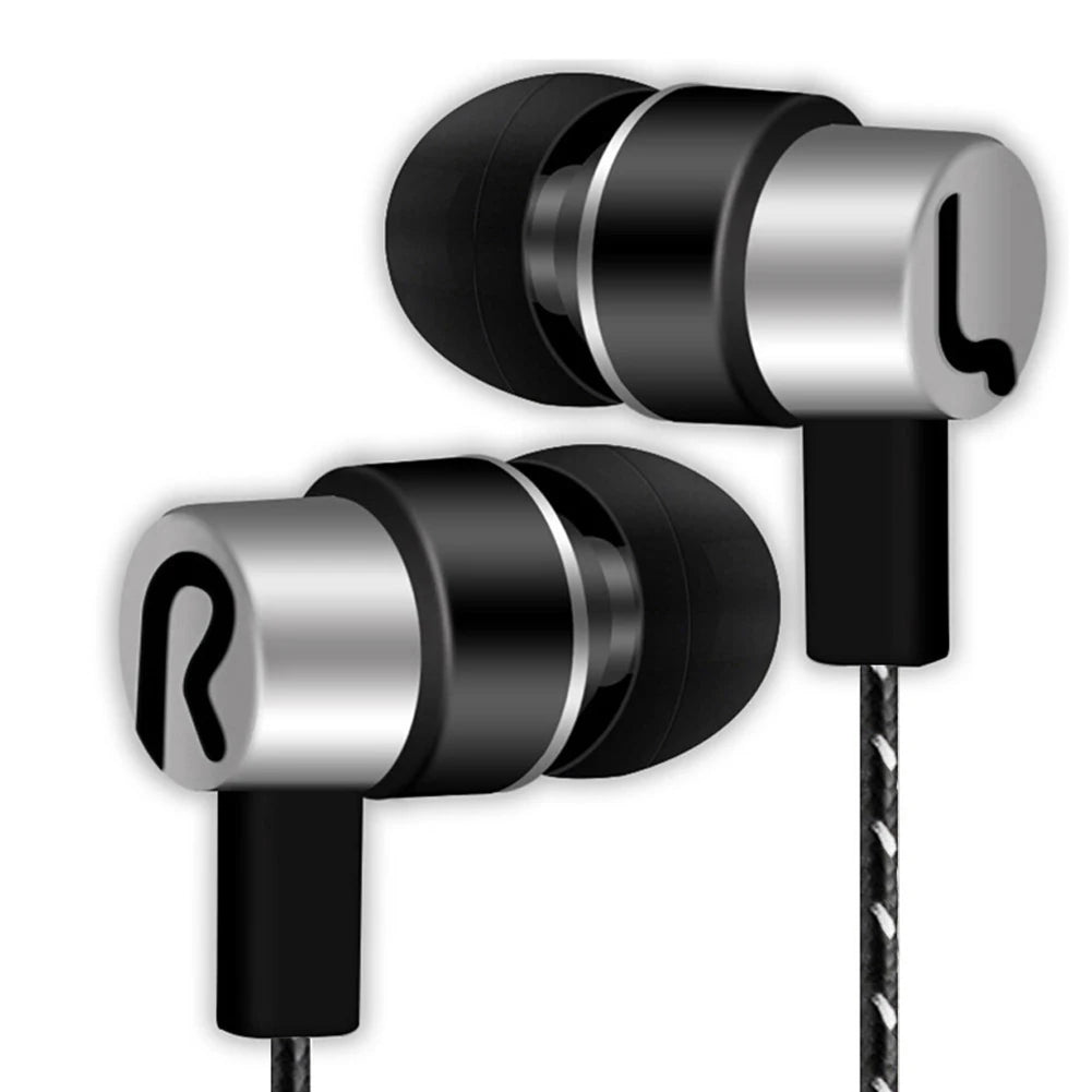 Wired Headphones 3.5mm In-Ear Stereo Earbuds Mobile Headphones Superb Bass Stereo Effect Portable Audio