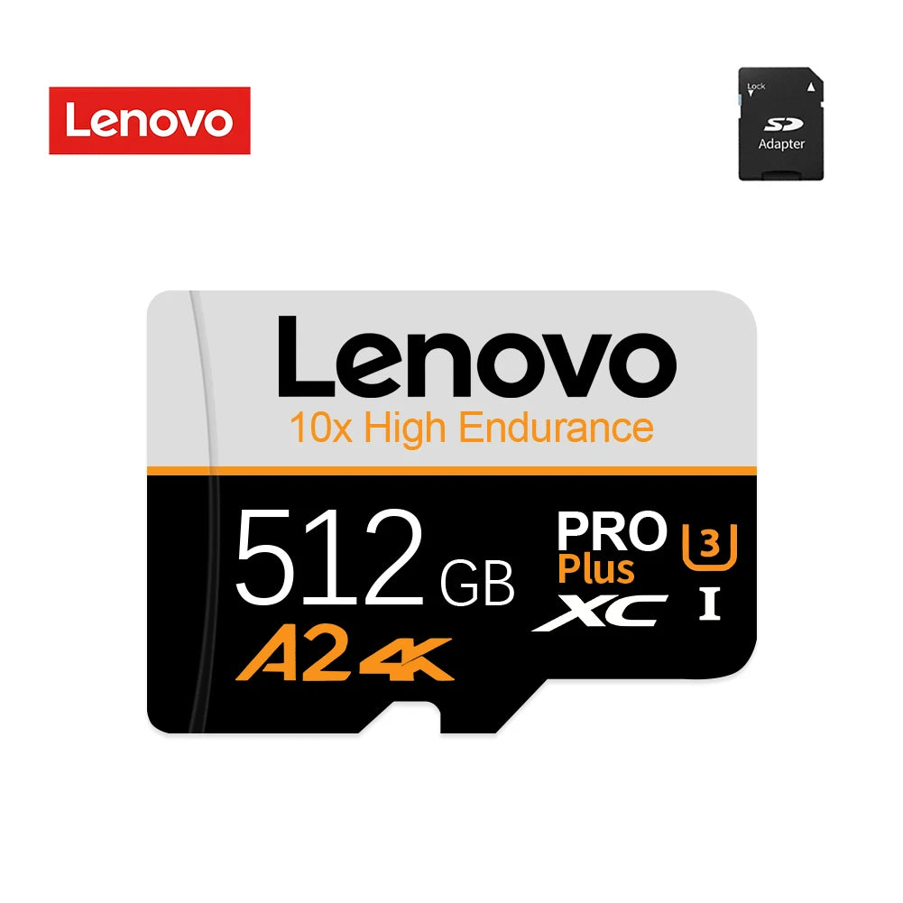 Original Lenovo 1TB Memory Card 128GB High Speed Micro TF SD Card 2TB 1TB 512GB SD Card V30 U3 TF For Tablet Ps4 ssd Switch PC