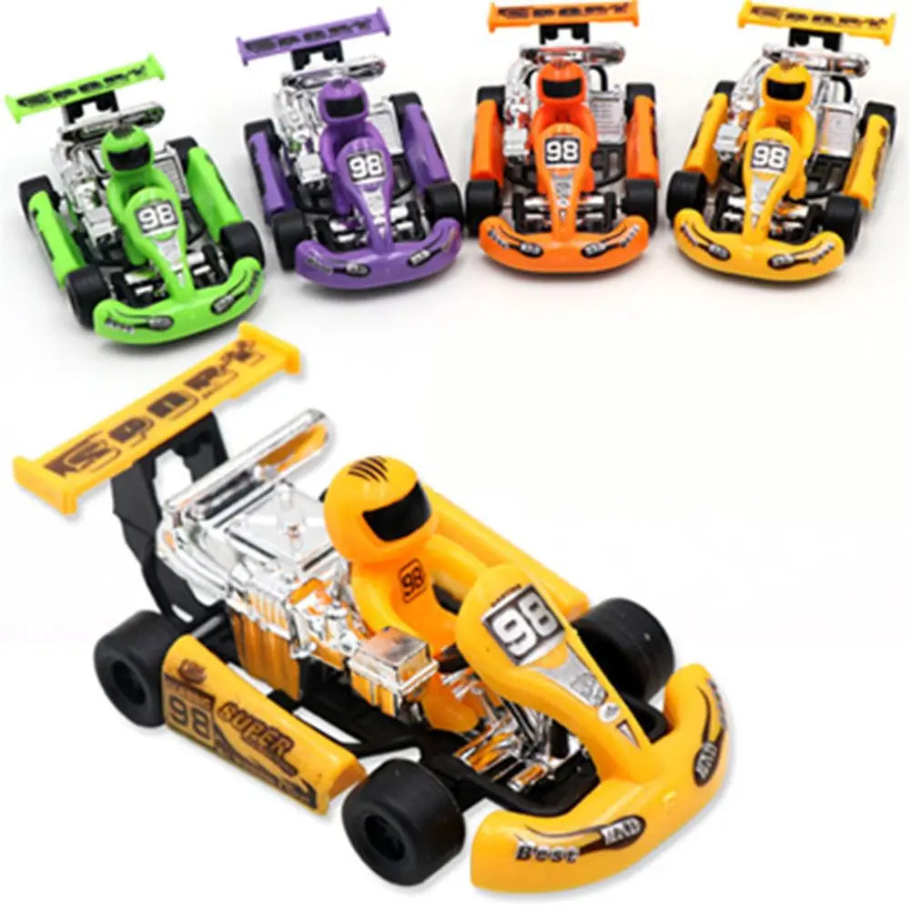 Mini Car 1/2Pcs 4 Wheels Vehicle Set Toy Vehicles Car Model Formula Car Racing Car Toy Pull Back Kart Toys Inertia Car Toy