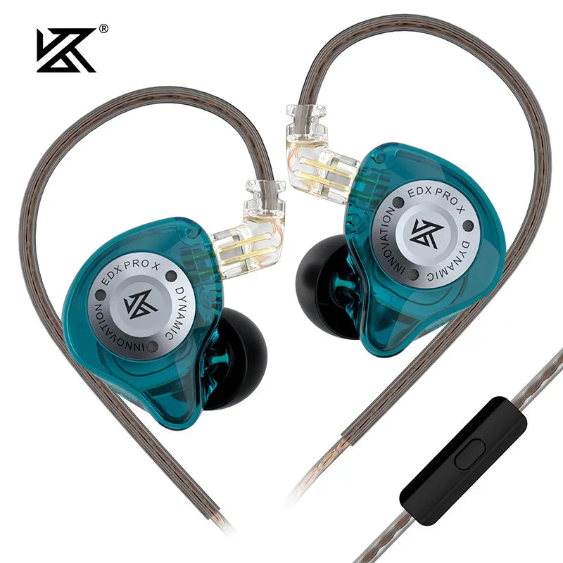 KZ EDX Pro X Dynamic Drive Earphone HIFI Bass Music Earbud Sport Noise Cancelling In Ear Headset with 2Pin Detachable Cable