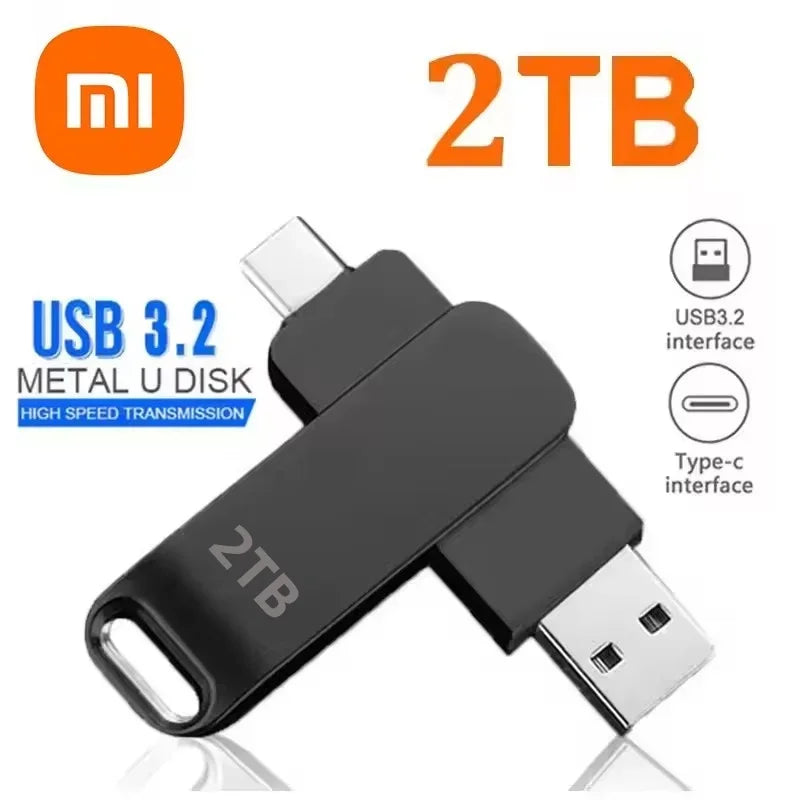 Xiaomi 16TB USB 3.2 Flash Drives High Speed Transfer Metal Pendrive Memory Card Pendrive Flash Disk Memoria Waterproof Stick