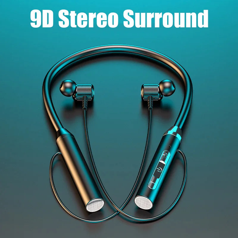 # Hanging Neck Wireless Bluetooth Headset Magnetic Suction Wireless Headphones Stereo Noise Reduction Sports Bluetooth Earphones