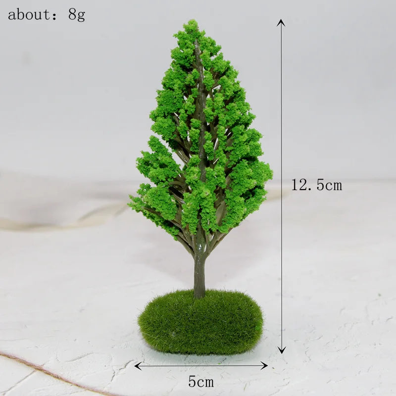 Dollhouse Mini Tree Fairy Garden Decorations Miniatures Micro Landscape Resin Crafts Bonsai Figurine Garden Decor Accessories