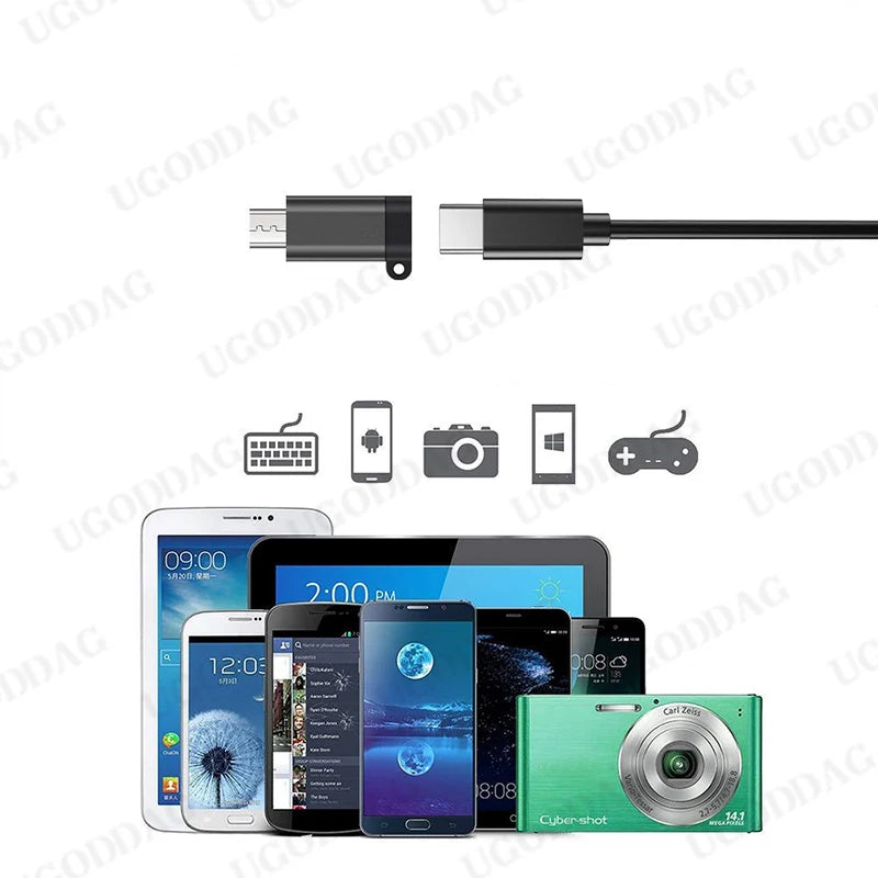 USB Type-C Adapter Type C To Micro USB Female To Male Converters For Xiaomi Samsung Charger Data Cable USBC USB C Adapter