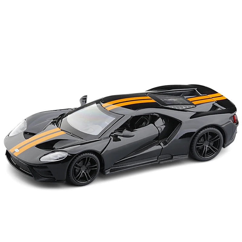 1:32 Ford GT 2017 Supercar Alloy Car Die-casting Model Sound and Light Car Model Toy Collection Children gift