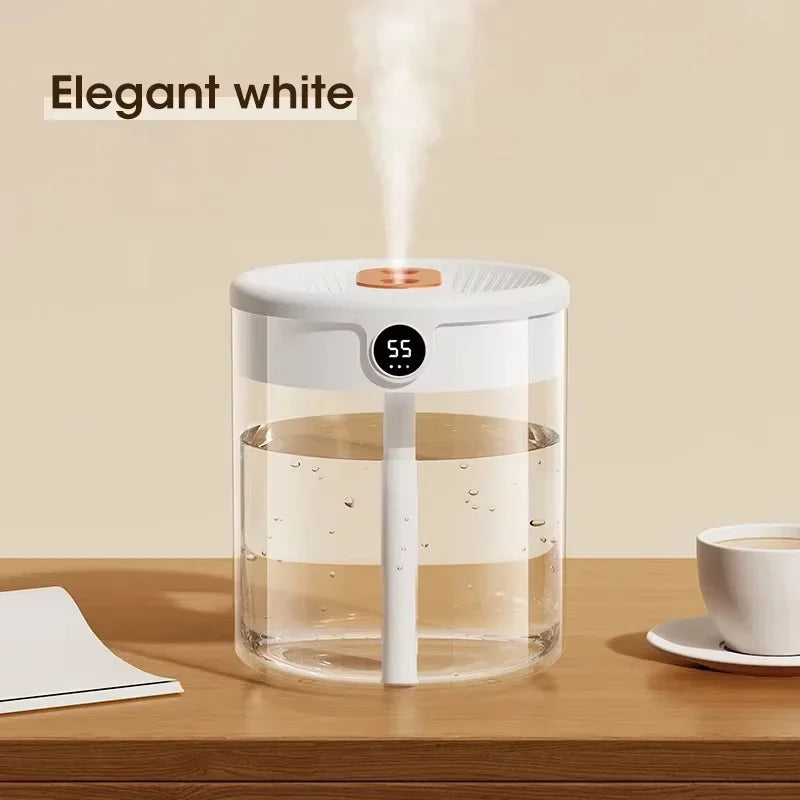 Xiaomi 2L Dual Spray Humidifier Digital Night Light USB Plug Big Capacity Nano Fine Mist Household Car Air Humidification Device