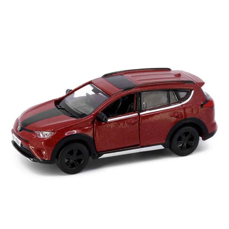 Tiny 1:64 Rav4 NO.117 Red Alloy Simulation Model Car