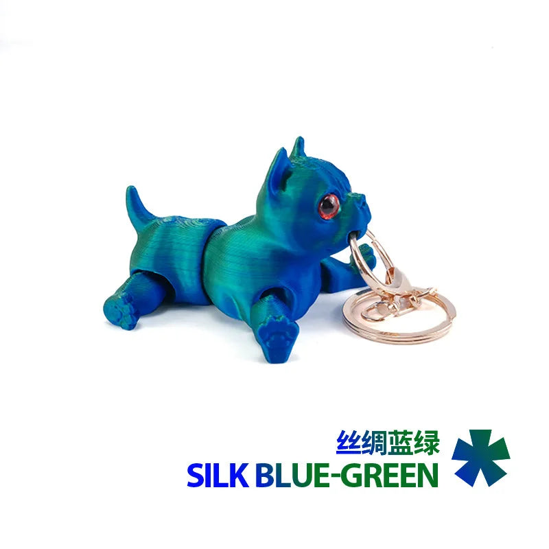 Novelty Creative 3D Printing Pitbull Model Desktop Decorative Ornaments Colourful Animal Crafts Children Toys Kids Birthday Gift