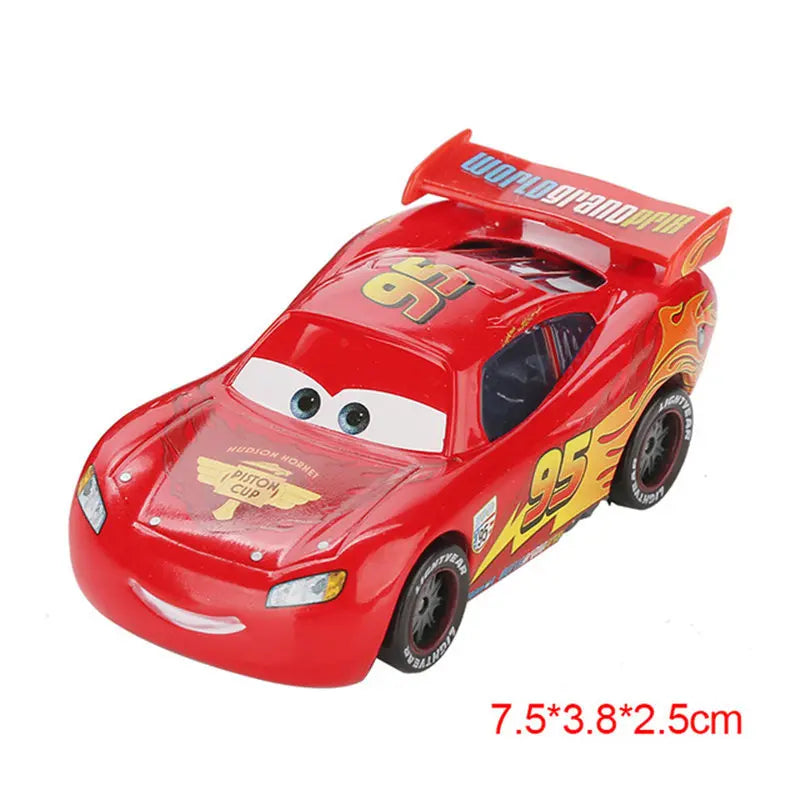 Disney Pixar Cars 3 Toys Lightning Mcqueen Race Div Fritter Miss Frank Collection 1:55 Diecast Metal Alloy Model Car Toy Gifts