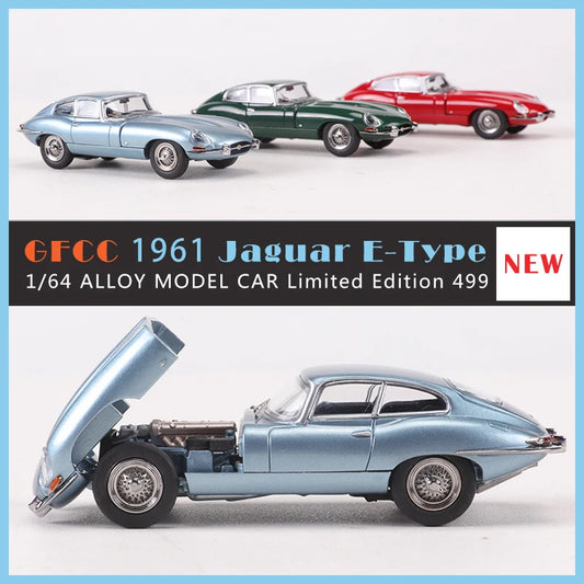 GFCC 1:64 1961 Jaguar E-TYPE Alloy Model Car Limited Edition 499