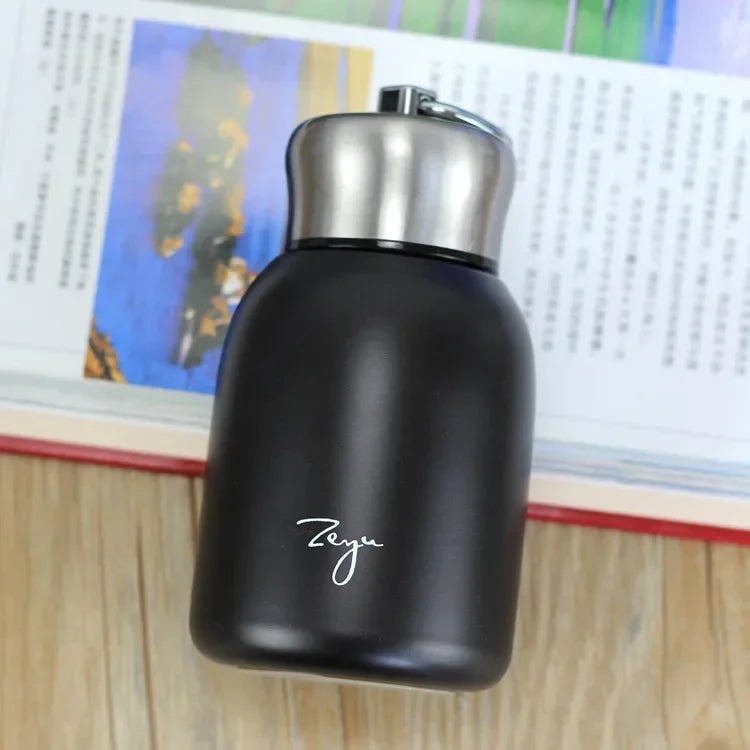 300ml Stainless Steel Mini Coffee Vacuum Flasks Lovely Double Vacuum Thermos Portable Travel Water Bottle Cups Insulated Cup