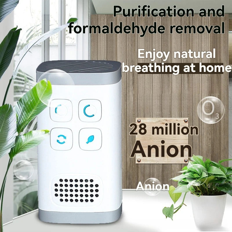 Efficient Negative Ion Air Purifier, Multi-Filter Anti-Dust & Formaldehyde, Smart Clean Bedroom & Living Room, Removes Smoke