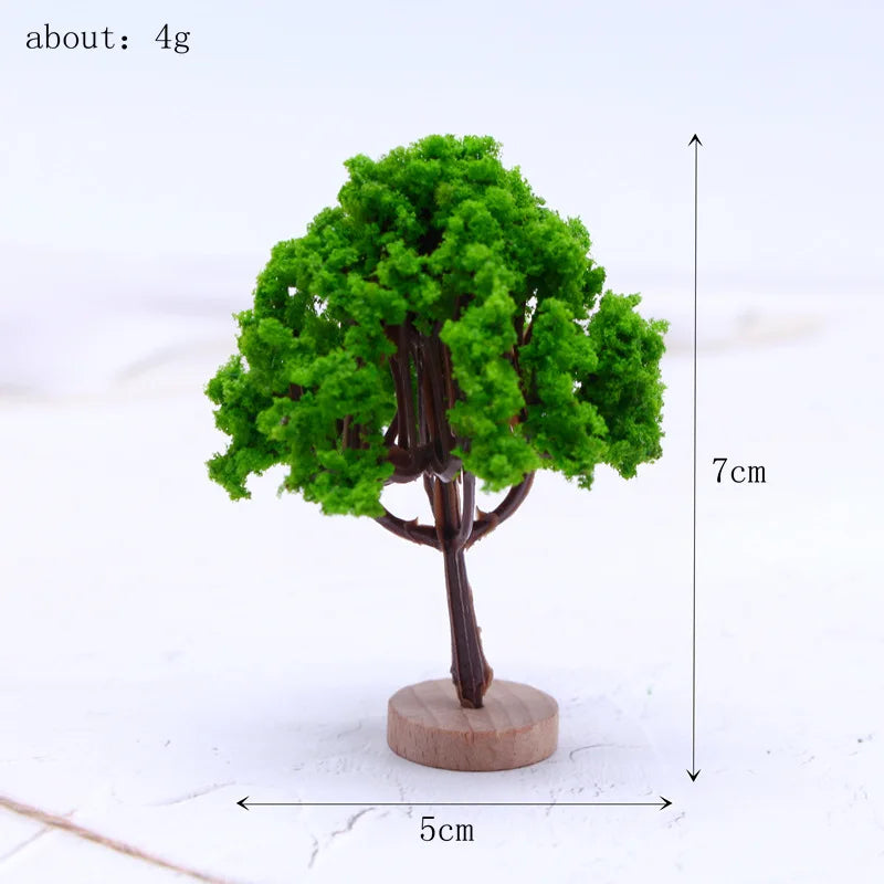 Miniature Garden Mini Simulation Landscape Tree Dollhouse Miniatures Micro Mini Tree Model For Fairy Garden Decorations