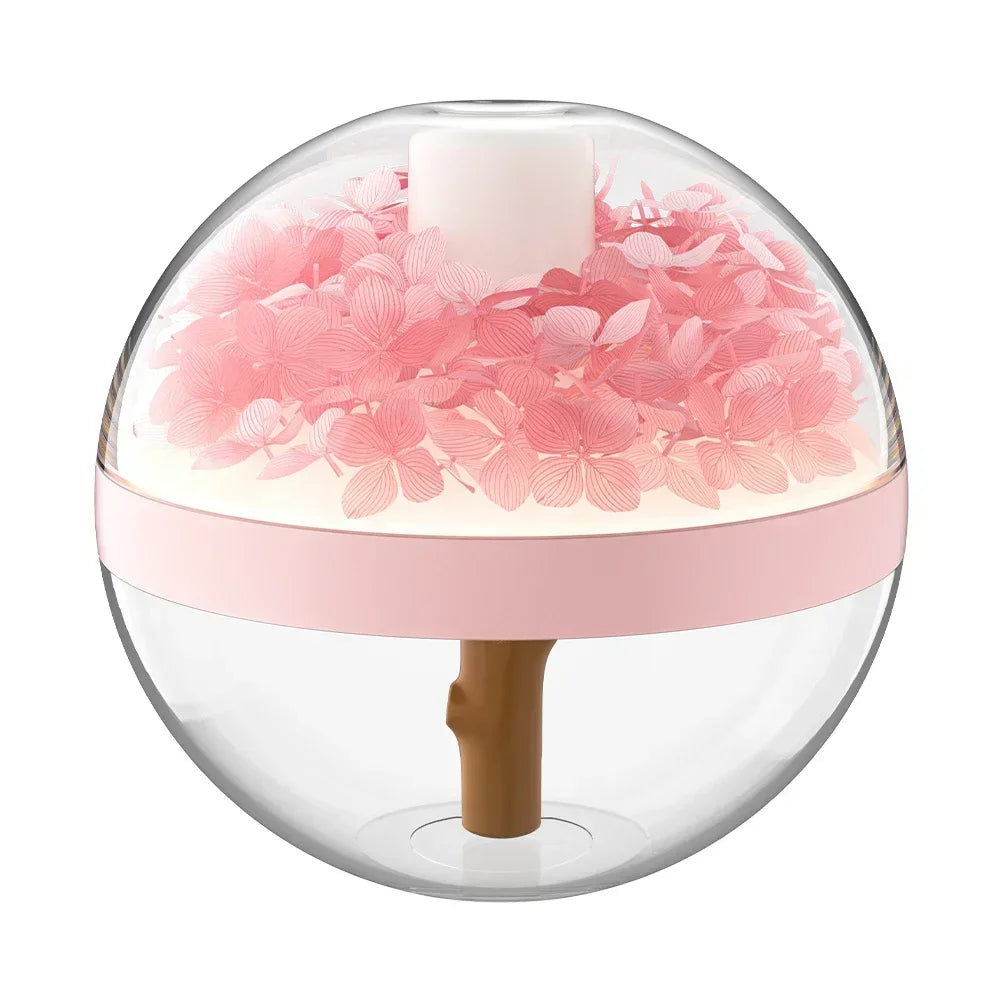 Air Humidifier Hydration Colour LED Light Rechargeable Humidificadores for Home USB Mute Umidificadores De Ar Eternal Flower