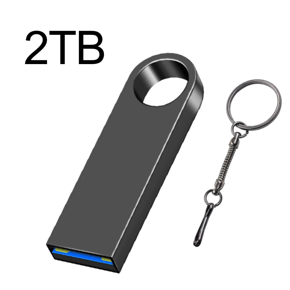 New 2025 Metal Pen Drive 2TB Cle Usb Flash Drives 1TB High Speed Pendrive 512TB 128GB Memoria Usb 3.0 For xiaomi mijia equipment