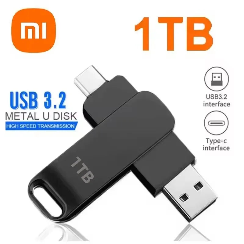 Xiaomi 16TB USB 3.2 Flash Drives High Speed Transfer Metal Pendrive Memory Card Pendrive Flash Disk Memoria Waterproof Stick