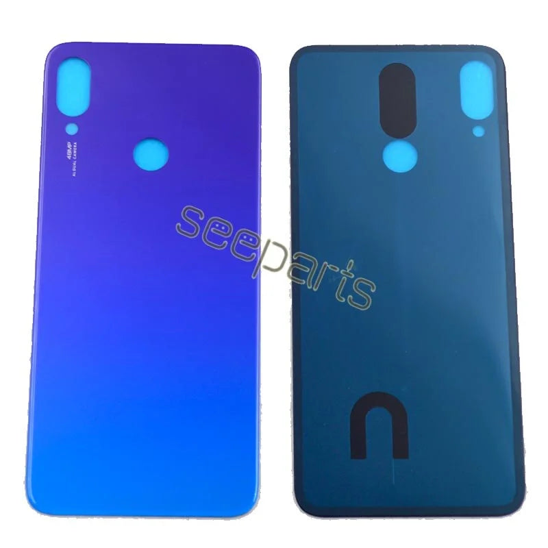 For Xiaomi Redmi Note 7 Battery Cover Rear Door Back Housing Case Middle Chassis Replacement Parts Note 7 Pro Back Glass Cover