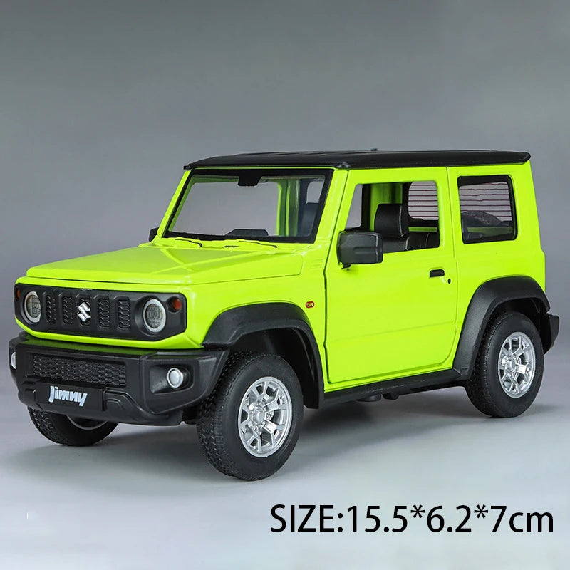 1:24 SUZUKI Jimny SUV Alloy Car Model Diecasts Metal Off-Road Vehicles Car Model Simulation Sound Light Collection Kids Toy Gift