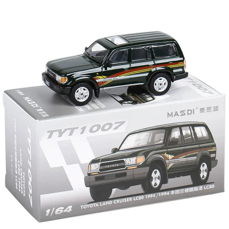 1/64 Toyota Land Cruiser LC80 LC300 Alloy Car Model Diecast Metal Toy Mini Car Vehicle Model Simulation Children Gift Decoration