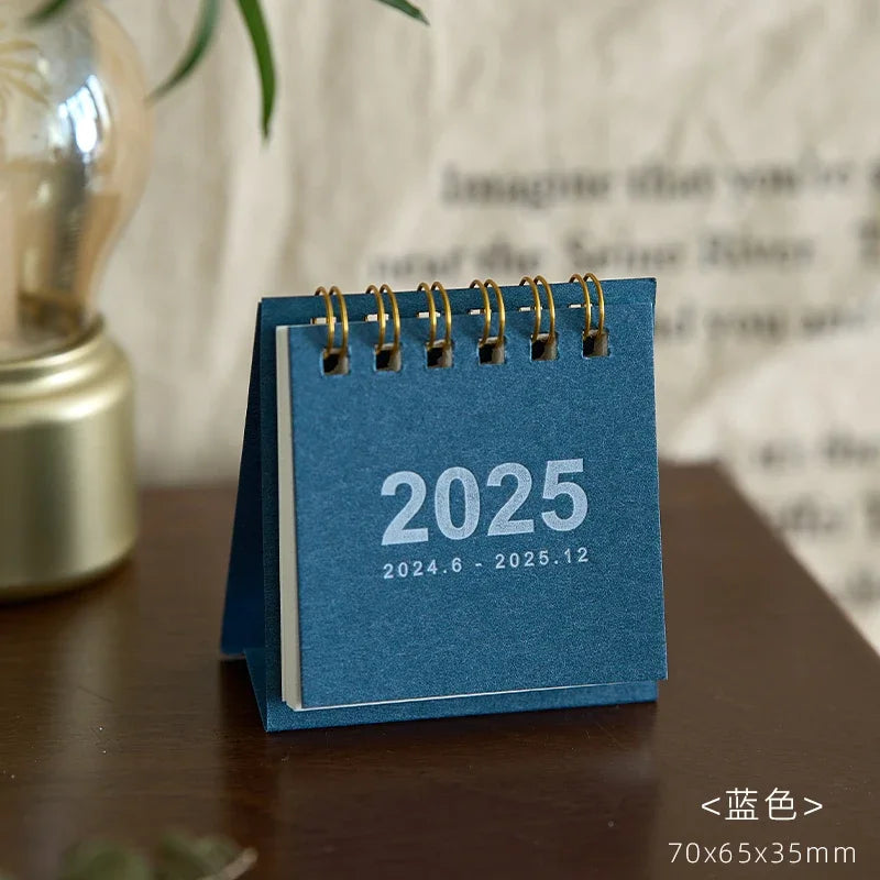 Simple Mini 2025 Calendar Office School Supplies calendar Desk calendar monthly Planner Desk accessories Decor Record