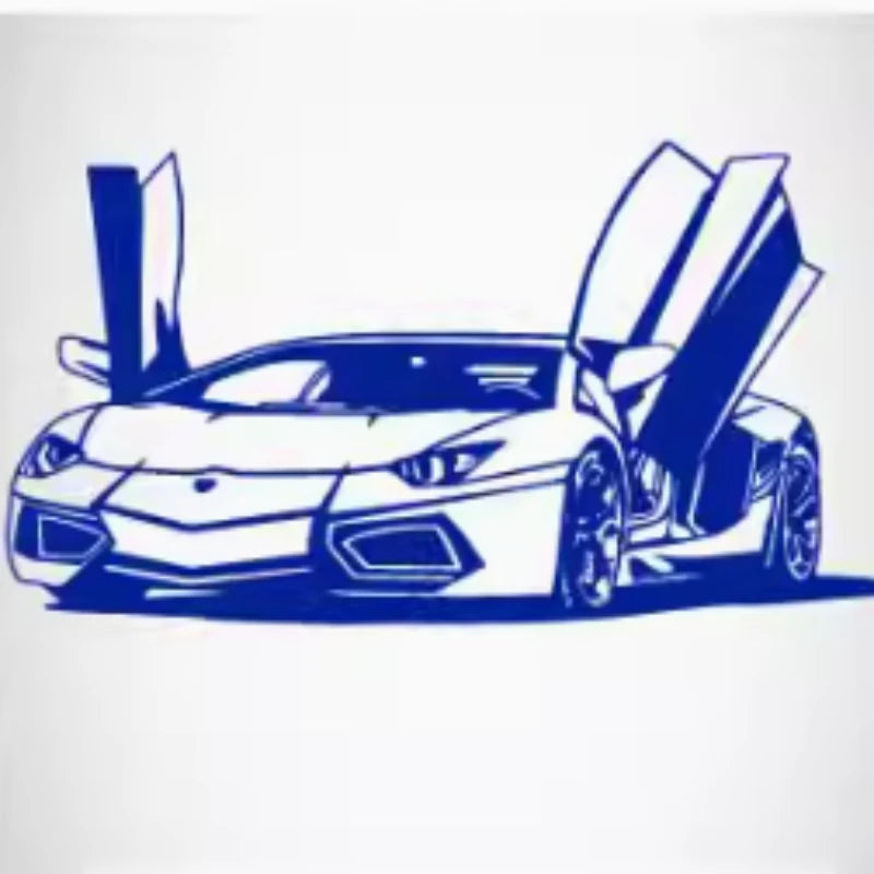 Sports Car Wall Stickers Waterproof Vinyl Decal Bedroom Living Room Auto Decoration Home Decoration for Lamborghini Lovers