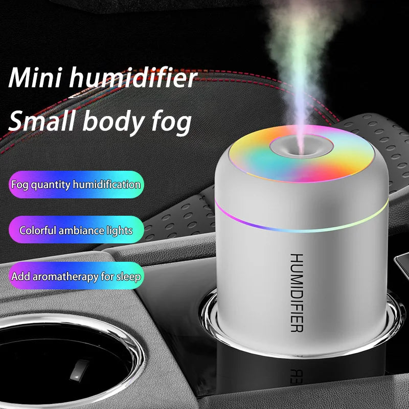 Mini Car Air Humidifier USB Electric Aroma Diffuser Essential Oil Purifier Aromatherapy Mist Maker Lights in Car Home