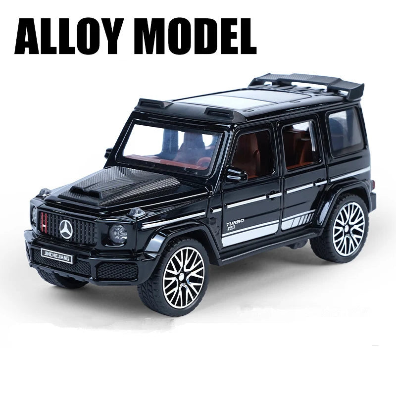 1/32 G800 G65 SUV Alloy Car Model Diecast Metal Toy Off-road Vehicles Car Model Simulation Sound Light Collection Childrens Gift