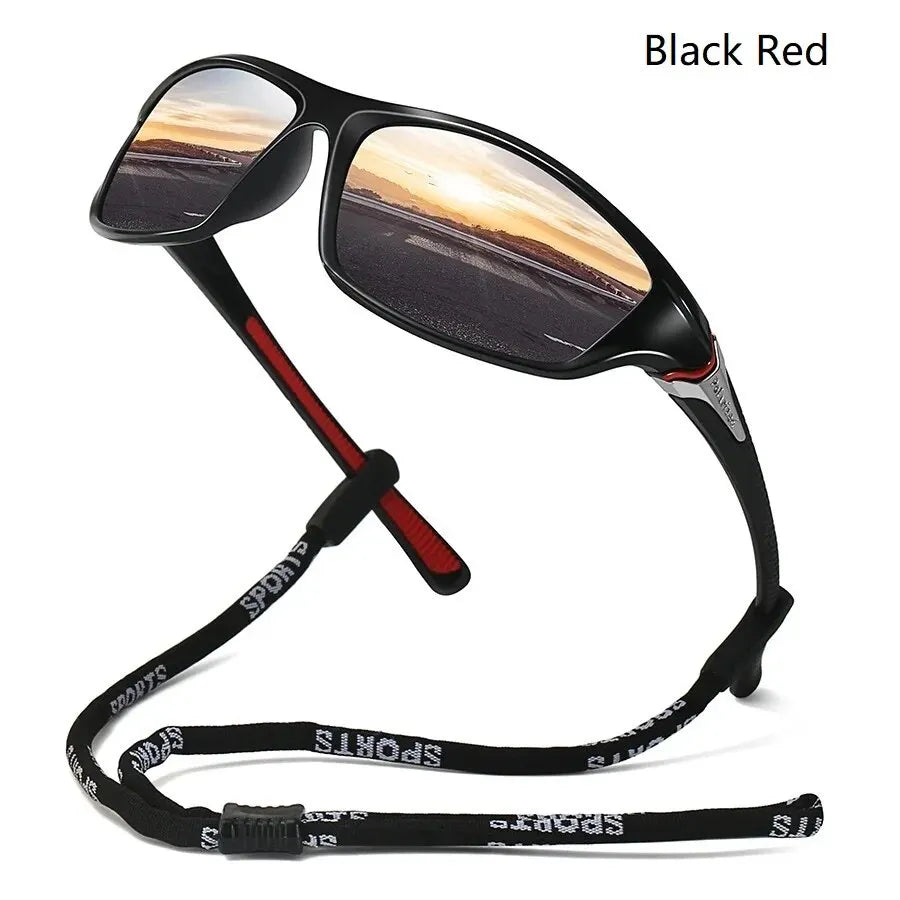 Men And Women Outdoor Sports Polarized Sunglasses With Chain Cycling Climbing Skiing Fishing Vintage Sun Glasses UV400 Eyewear