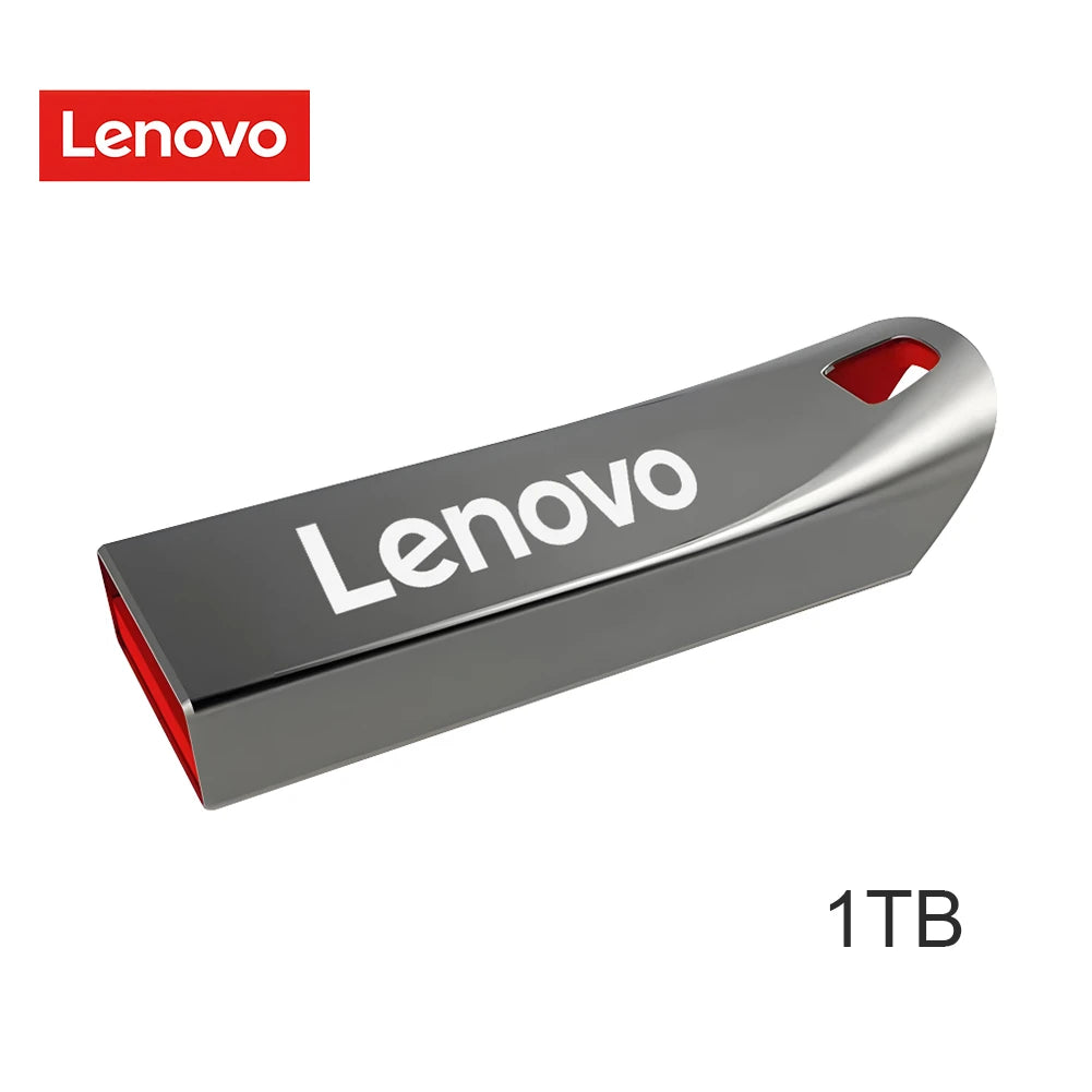 Original Lenovo 2TB Pendrive USB 3.1 Flash Drive Metal U Disk 2 IN 1 OTG 1024GB 128GB 512gb 1TB Pen Drives For Phone Computer