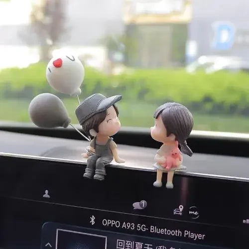 Anime Car Interior Decoration Cute Kissing Couple Action Figure Auto Dashboard Decoration for Car Accessories Interior Woman