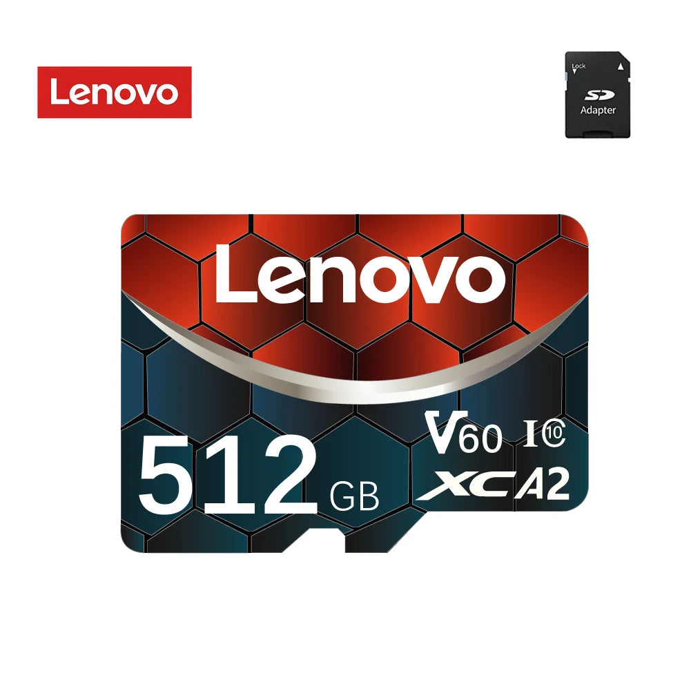 Lenovo 2TB SD Card 1TB 512GB A2 U3 Micro TF SD Card 128GB  High Speed MLC TF Card UHS-II SD Card for Sony A7IV 256GB Memory Card