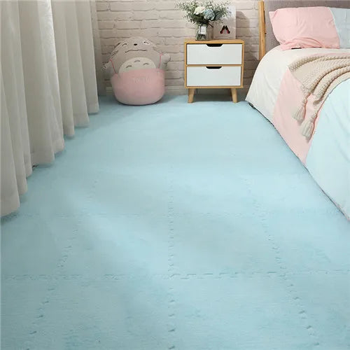 Bedrooom Carpet Christmas Mat Soft Foam Mats Grey Pink Rug Home Decorations Carpet for Children's Room for Living Room Play Mats