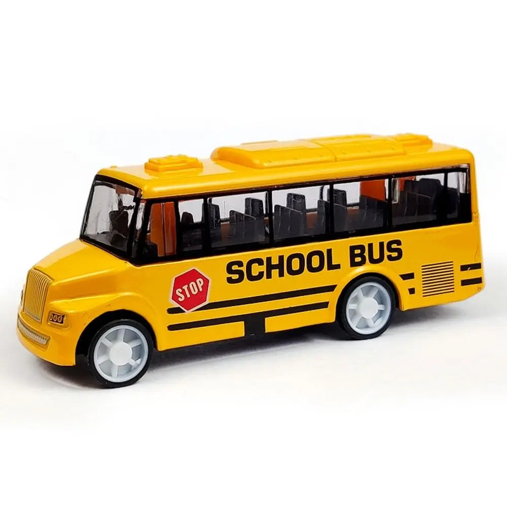 High Imitation Bus Shape Ornaments High Quality Kids Gift Hobbies Alloy Bus Model Extended Bus Toys Pull Back Vehicle Model