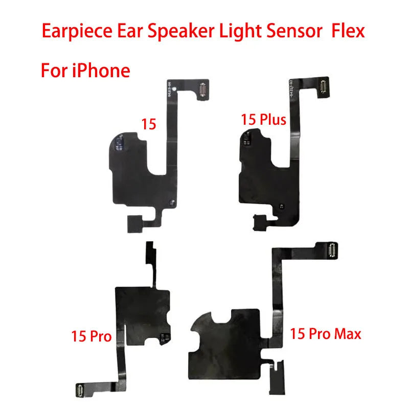 Original Earpiece Ear Speaker Earphone Front Light Sensor Flex Cable For iPhone 13 14 15 Plus Pro Max Mini