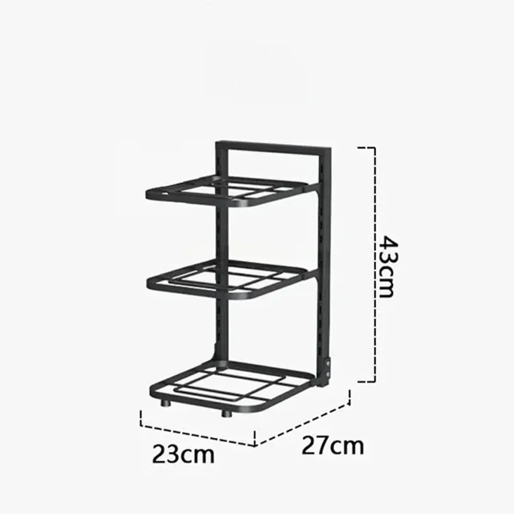 Pots and Pans Organizer Rack Kitchen Sink Shelf Storage Cabinet Household Multi-Layer Frying Pan Holder Bowl Shelf Organizer