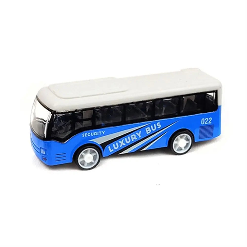 Vehicle Model Alloy Bus Model High Imitation Ornaments Pull Back Car Bus Shape Simulation School Bus Model Collection Toys