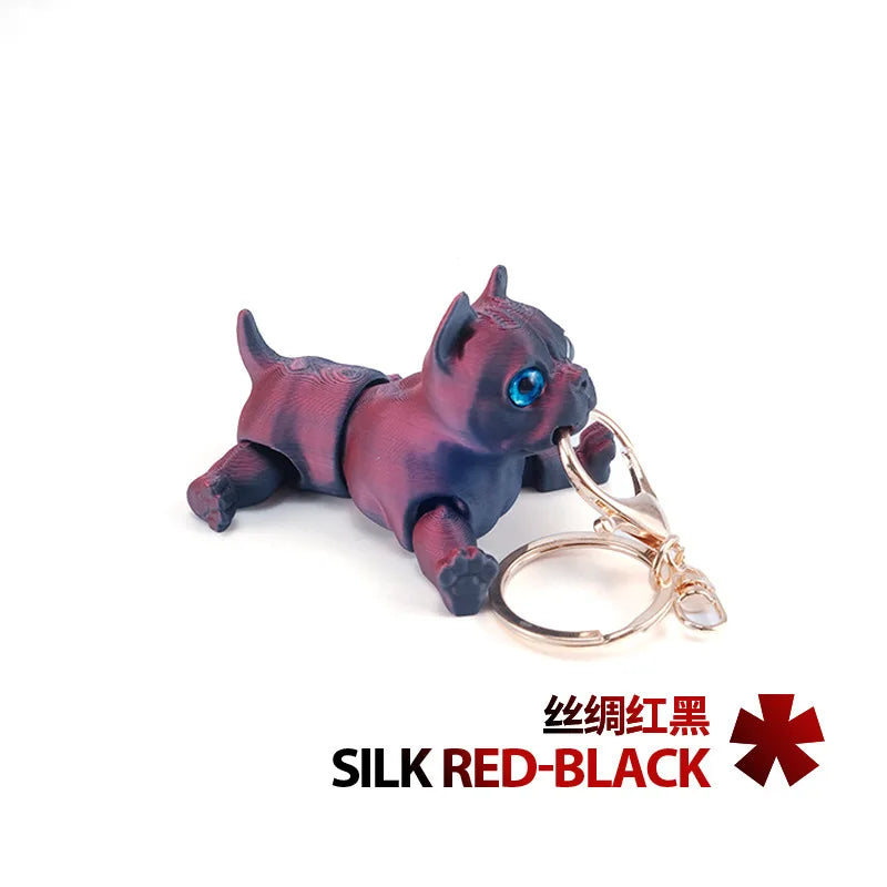 Novelty Creative 3D Printing Pitbull Model Desktop Decorative Ornaments Colourful Animal Crafts Children Toys Kids Birthday Gift