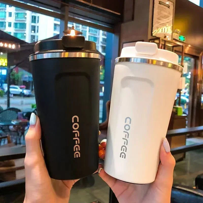 380ml/510ml Stainless Steel Coffee Cup Travel Thermal Mug Leak-Proof Thermos Bottle Tea Coffee Mug Vacuum Flask Insulated Cups