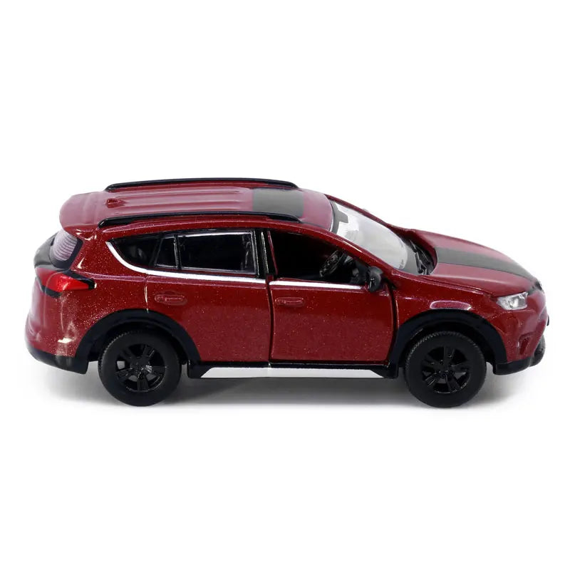 Tiny 1:64 Rav4 NO.117 Red Alloy Simulation Model Car