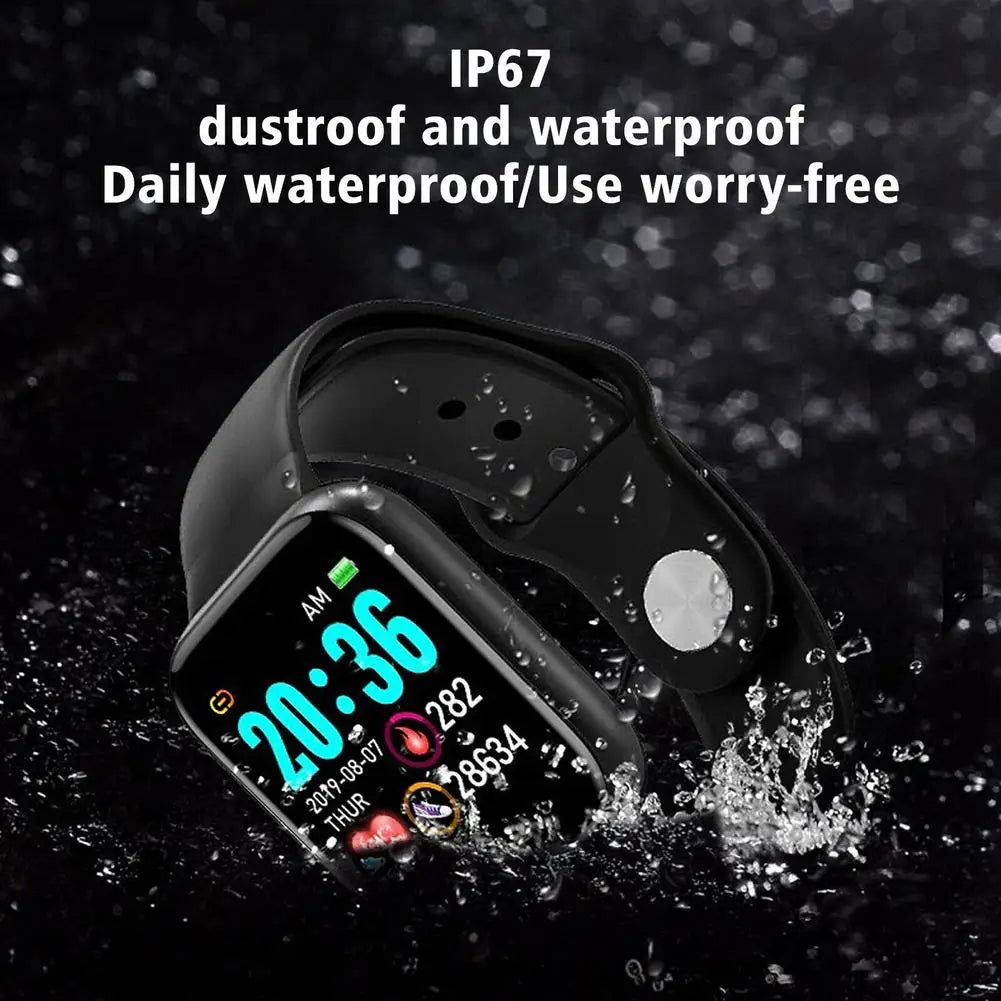 D20 y68 Smart Watches Electronic Sports Smartwatch Fitness Tracker For Android Smartphone IP67 Waterproof Watch