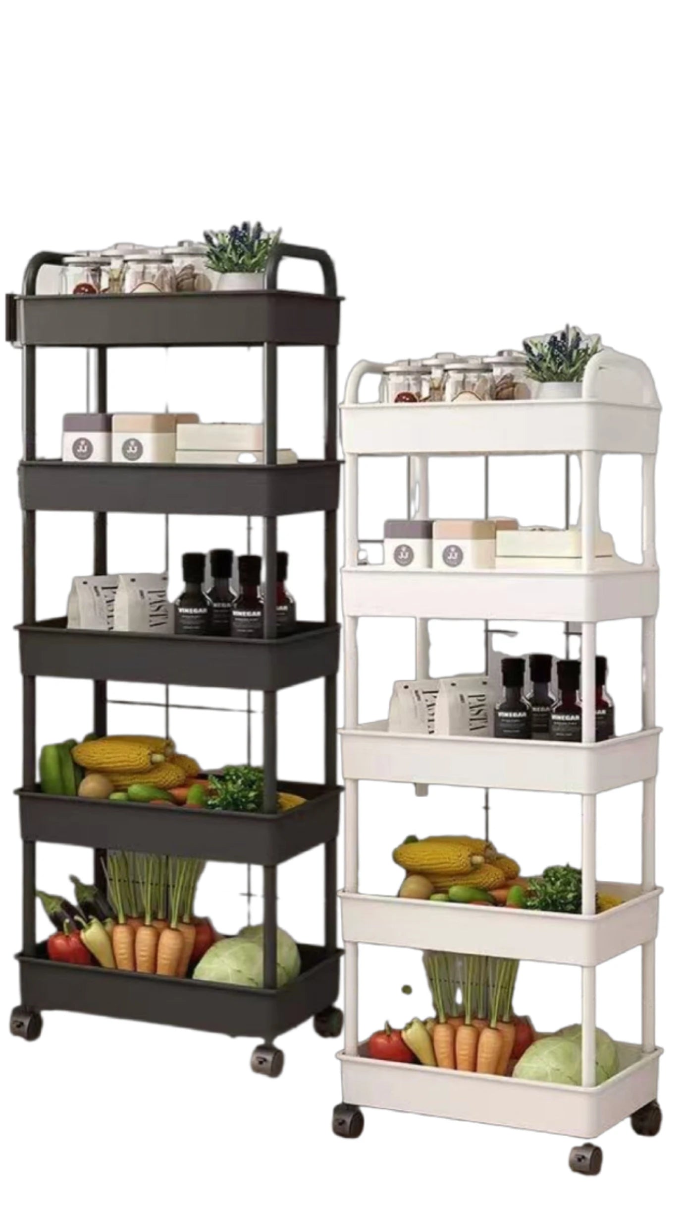 Multi-Layer Trolley Rack Kitchen Floor Bedroom Baby Snacks Mobile Bathroom Bathroom Storage Storage Rack