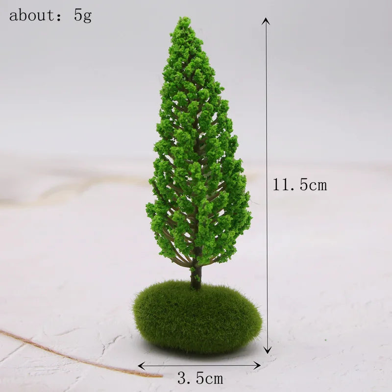 Miniature Garden Mini Simulation Landscape Tree Dollhouse Miniatures Micro Mini Tree Model For Fairy Garden Decorations