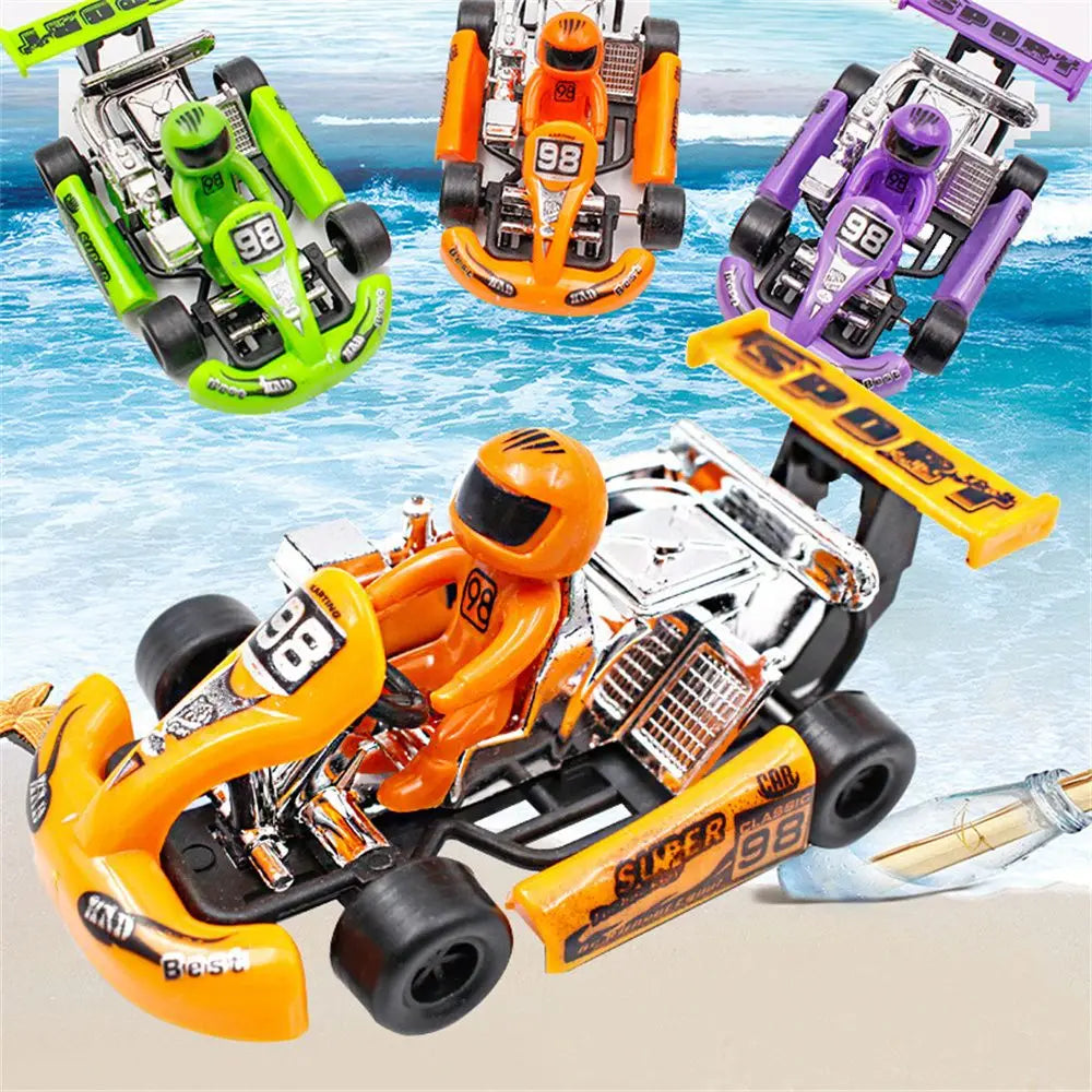 Mini Car 1/2Pcs 4 Wheels Vehicle Set Toy Vehicles Car Model Formula Car Racing Car Toy Pull Back Kart Toys Inertia Car Toy