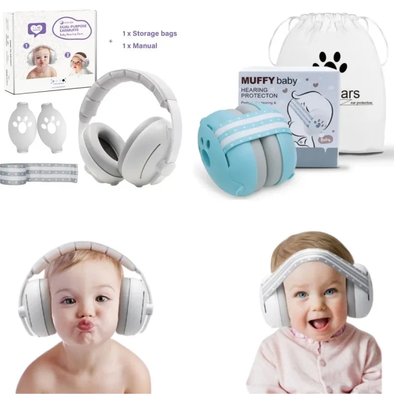 Baby Earmuff Mini-headset Adjustable Noise-proof Ear Protection Kids' Outdoor Sleep and Airplane Anti-noise Earmuffs