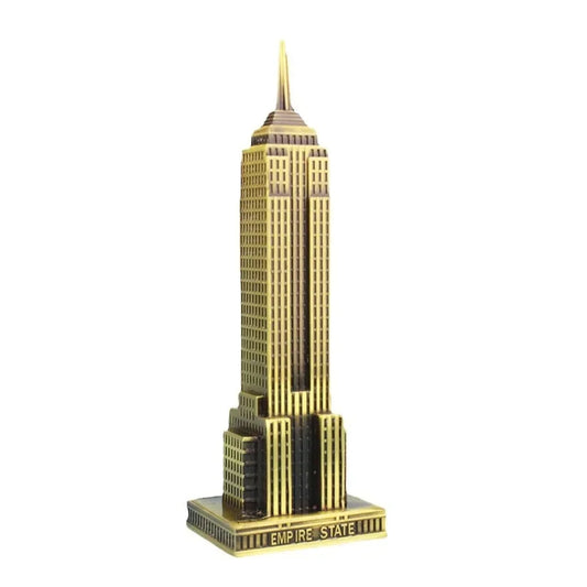 New York Empire State Building Metal Statue Architectural Model Ornaments Modern Home Furnishings Sculpture