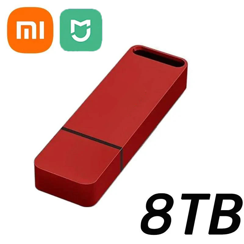 Xiaomi Mijia 16TB Flash Drive OTG USB3.2 Super High Speed Transfer Pen Drive Key 8TB Portable Mini Metal Memory Drive Waterproof