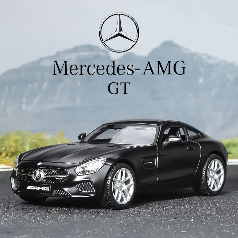 Maisto 1:24 Mercedes-Benz AMG GT Supercar Simulation Toy Vehicles Model Alloy Children Pull Back Toys Collection Gift Car Kids